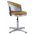 ACME Brancaster Adjustable Chair in Turmeric Top Grain Leather and Chrome