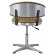 ACME Brancaster Adjustable Chair in Turmeric Top Grain Leather and Chrome