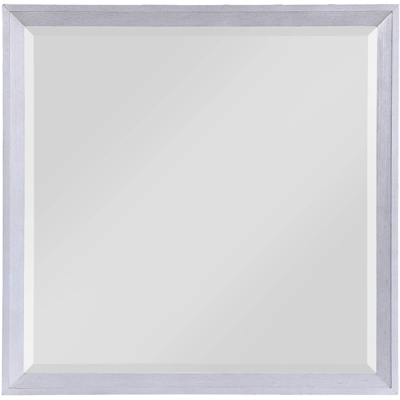ACME Aromas Square Wooden Mirror in White Oak