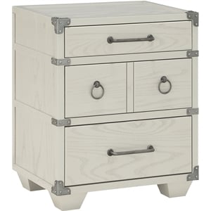 ACME Orchest 3 Drawers Nightstand with USB dock in Gray