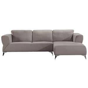 Acme Josiah Sectional Sofa in Sand Fabric