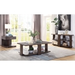 ACME Niamey 2-Shelf Wooden Living Room Console Table in Cherry