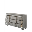 ACME Antares 9-Drawer Rectangular Wooden Dresser in Light Gray Oak