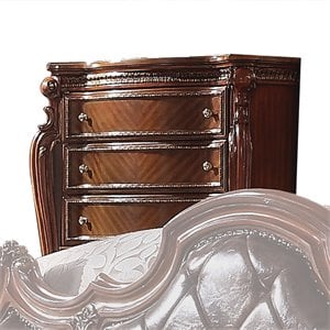 ACME Picardy 5-Drawer Wooden Chest in Cherry Oak