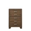 ACME Miquell Composite Wood 5-Drawer Bedroom Chest in Oak