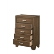 ACME Miquell Composite Wood 5-Drawer Bedroom Chest in Oak
