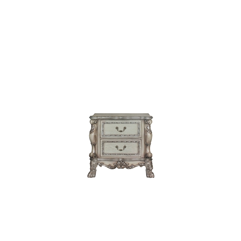 ACME Dresden Nightstand in Vintage Bone White