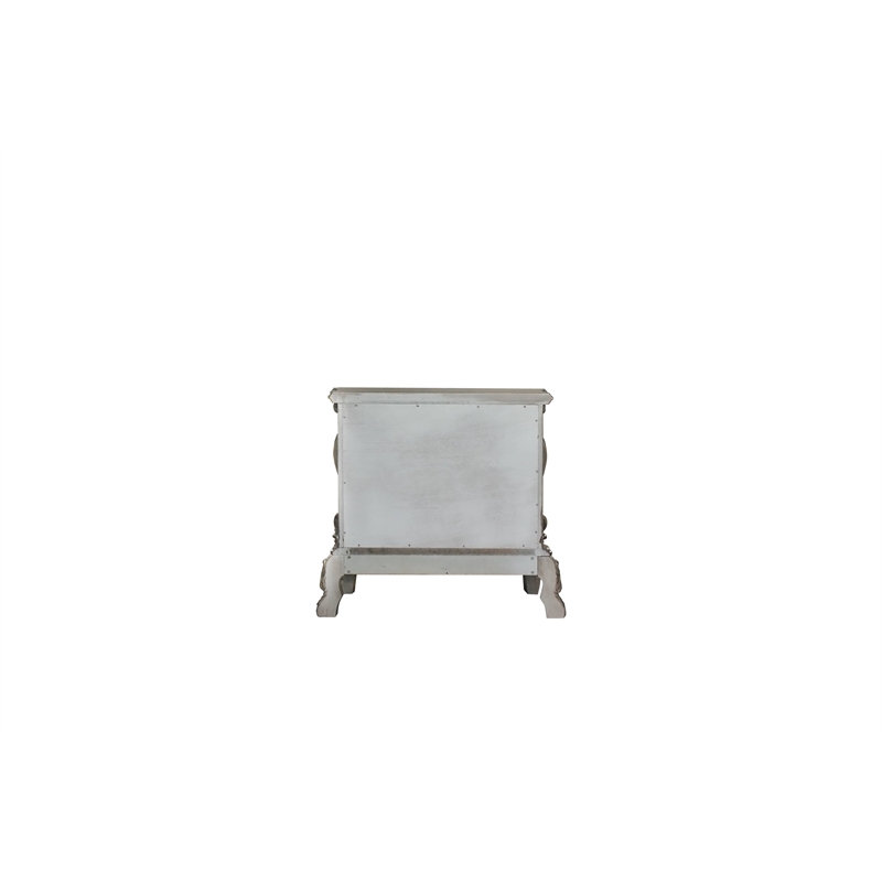 ACME Dresden Nightstand in Vintage Bone White