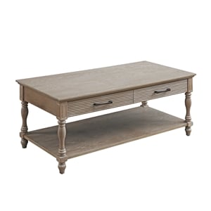 ACME Ariolo Rectangular Wooden Coffee Table in Antique White