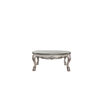 ACME Dresden Round Wooden Coffee Table in Vintage Bone White