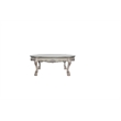 ACME Dresden Round Wooden Coffee Table in Vintage Bone White