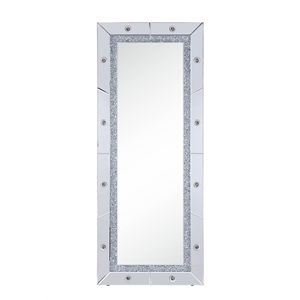 ACME Noralie Wall Mirror in Mirrored and Faux Diamonds