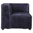 ACME Birdie Top Grain Leather Upholstery Modular Wedge in Vintage Blue