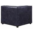 ACME Birdie Top Grain Leather Upholstery Modular Wedge in Vintage Blue