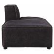 ACME Furniture Birdie Leather Upholstered Modular Chaise Lounge in Antique Slate