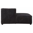 ACME Furniture Birdie Leather Upholstered Modular Chaise Lounge in Antique Slate
