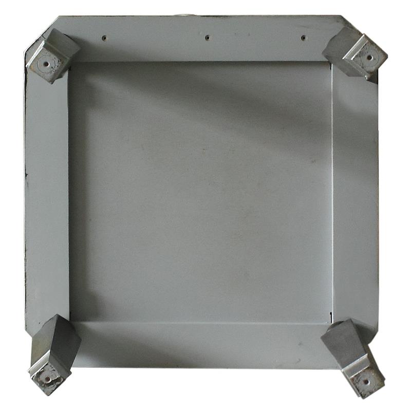 ACME House Beatrice Square Wooden End Table in Charcoal and Light Gray