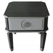 ACME House Beatrice Square Wooden End Table in Charcoal and Light Gray
