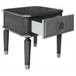 ACME House Beatrice Square Wooden End Table in Charcoal and Light Gray