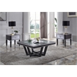 ACME House Beatrice Square Wooden End Table in Charcoal and Light Gray