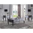 ACME House Beatrice Square Wooden End Table in Charcoal and Light Gray
