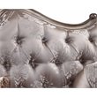 ACME Jayceon Fabric Tufted Sofa with 5 Pillows in Champagne Beige