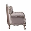 ACME Jayceon Fabric Tufted Chair with 1 Pillow in Champagne Beige