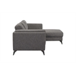 ACME Beckett Fabric L-Shaped Sectional Sofa in Gray