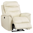 ACME Ava Tufted Leather Upholstered Power Motion Recliner in Beige