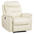 ACME Ava Tufted Leather Upholstered Power Motion Recliner in Beige