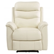 ACME Ava Tufted Leather Upholstered Power Motion Recliner in Beige
