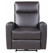 ACME Blane Tufted Leather Upholstered Power Motion Recliner in Brown