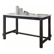 ACME Yelena Counter Height Table in White Marble and Weathered Espresso