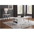 ACME Harta Coffee Table in White High Gloss & Chrome