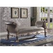 ACME Dresden Bench in Vintage Bone White & PU