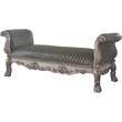 ACME Dresden Bench in Vintage Bone White & PU