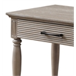 ACME Ariolo Rectangular 2-Drawer Wooden Sofa Table in Weathered Oak Wood