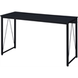 ACME Zaidin Wooden Rectangle Top Writing Desk with Metal Sled Base in Black