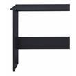 ACME Ievi Wooden Top Writing Desk with Built-in Right Side Bookcase in Black