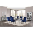 ACME Varian 6-Drawer Wooden Server in Mirrored and Antique Platinum