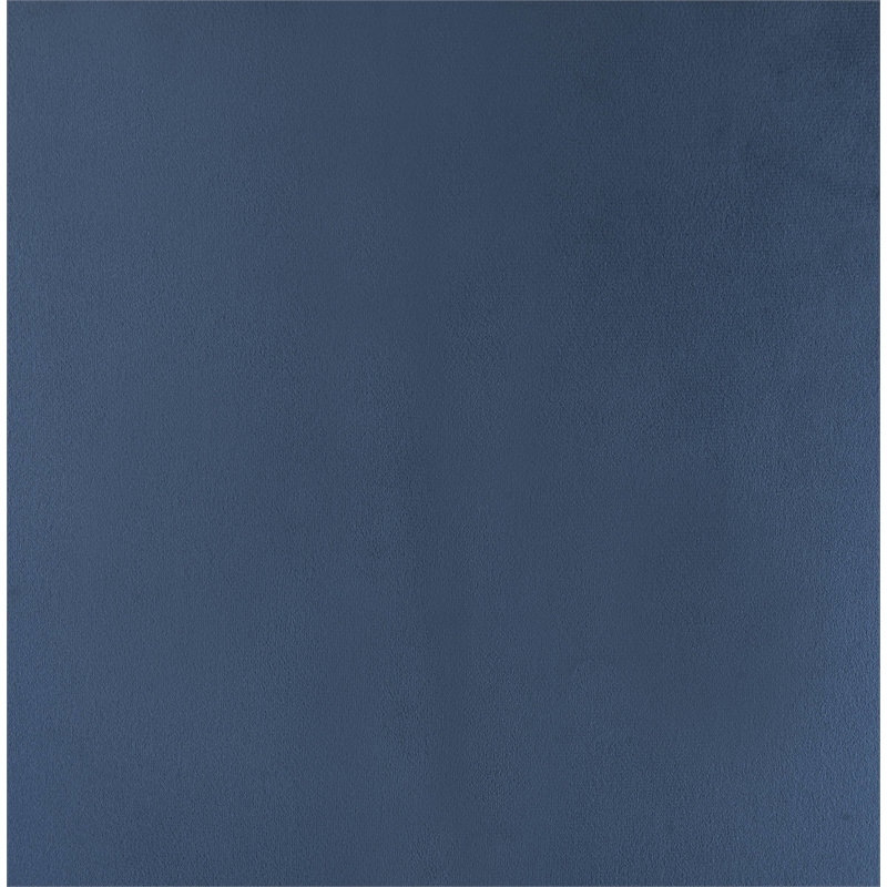 ACME Muata Tufted Velvet Armless Office Chair in Twilight Blue and Chrome