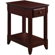 ACME Bertie Wooden Accent Table with Storage Drawer and 1 Tier Shelf in Espresso