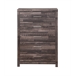 ACME Juniper Modern Composite Wood 5-Drawer Bedroom Chest in Dark Cherry