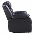 ACME Eilbra Faux Leather Power Recliner with Pillow Top Armrest in Black