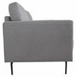 ACME Kyrene Linen Fabric Upholstered Loveseat with Track Armrest in Light Gray