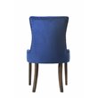 ACME Farren Tufted Upholstered Side Chair in Blue and Espresso