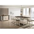 ACME Tasnim Wooden Rectangular Counter Height Table in Oak and Antique White