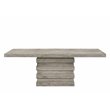 ACME Faustine Rectangular Wooden Dining Table in Salvaged Light Oak