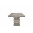 ACME Faustine Rectangular Wooden Dining Table in Salvaged Light Oak