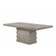 ACME Faustine Rectangular Wooden Dining Table in Salvaged Light Oak